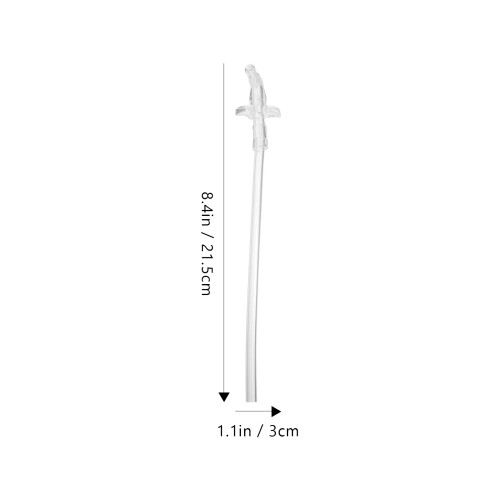1Ensemble Pailles Réutilisables Silicone Transparent Pour Bébé 1