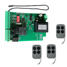 Placa PCB Universal de 220 V CA para Panel de Control de Abridor Automático de Portones Corredizos + 3 Mandos A Distancia