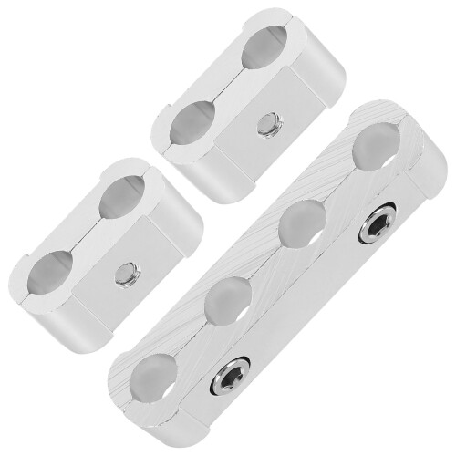 4Ensembles Clamp Câbles Bougie Aluminium Usage Auto Couleur Argent 2