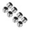 8Pcs Trailer Hub Replacement Caps Silver Metal Rubber Dust Covers 3