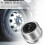 8Pcs Trailer Hub Replacement Caps Silver Metal Rubber Dust Covers 9