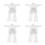 12Ensembles Ponchos Transparent Jetables Plastique Étanche 6