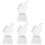 4Pcs Delicate Transparent Crystal Trophy Decorative Prize Supply 3
