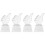 4Pcs Delicate Transparent Crystal Trophy Decorative Prize Supply 5