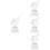 4Pcs Delicate Transparent Crystal Trophy Decorative Prize Supply 7
