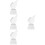 4Pcs Delicate Transparent Crystal Trophy Decorative Prize Supply 8