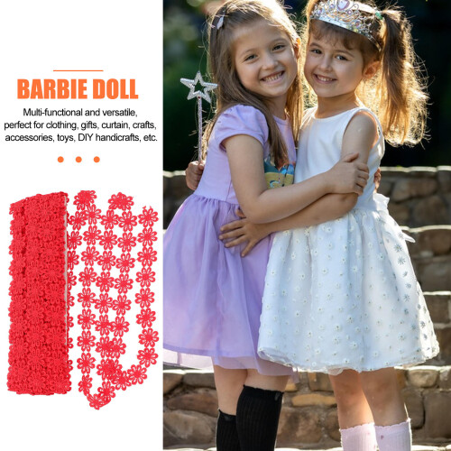 1St Kantenlint Rood Polyester DIY Voor Creatief Handwerk & Versiering 2