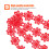 1St Kantenlint Rood Polyester DIY Voor Creatief Handwerk & Versiering 4