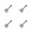 4Pcs Heavy Duty Self Leveling Feet Carbon Steel Adjustable Rubber Base 5