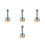 4Pcs Heavy Duty Self Leveling Feet Carbon Steel Adjustable Rubber Base 6