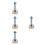 4Pcs Heavy Duty Self Leveling Feet Carbon Steel Adjustable Rubber Base 7