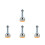 4Pcs Heavy Duty Self Leveling Feet Carbon Steel Adjustable Rubber Base 9