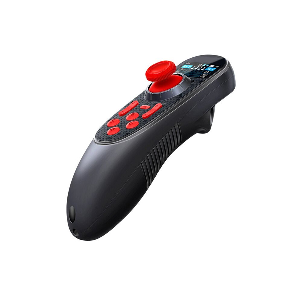 650 6Ch 2.4G Radio Transmitter With 0.96Inch Color Screen For Rc Boats Enhanced Control Range Black/Red 6031250304352