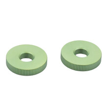 2PCS Alloy Colorful Nuts for Nagra / Stellavox High Precision Reel Retaining Nuts Green