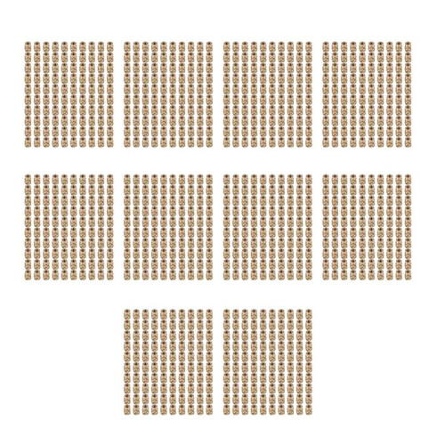 1000Pcs M3 Thread Knurled Brass Threaded Heat Set Heat Resistant Insert Embedment Nut for 3D Printer 1
