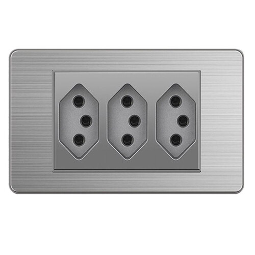 Brazilian Standard Socket Light  Socket Wall Power Socket 20A Fast Charge 3 BR Socket