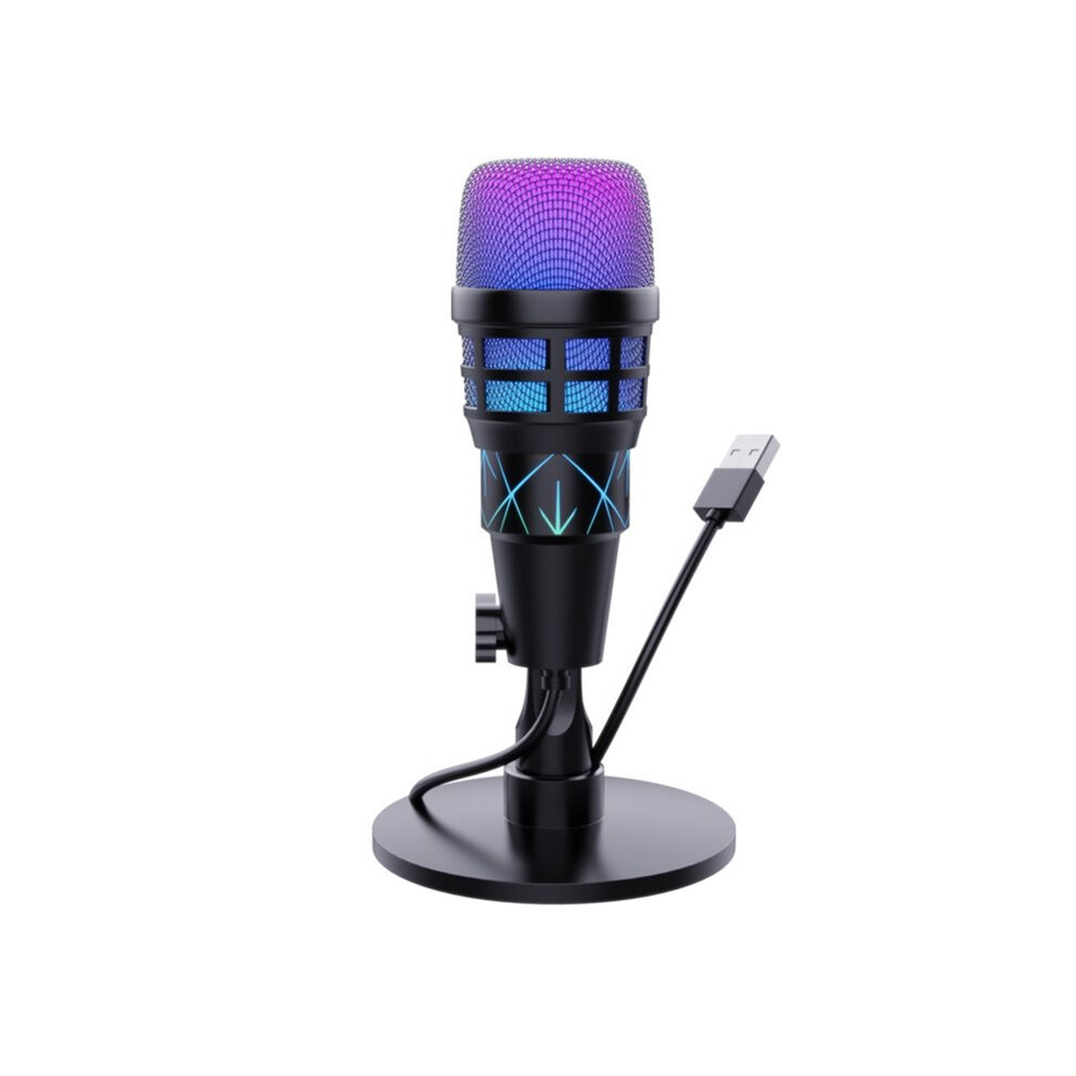 Usb Condenser Microphone With Rgb, Gaming Microphone For Podcasting, Laptop, Recording Streaming Games 4714250100460