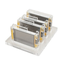4x987KH/S NMMiner NerdMiner+W/4 Slots Stand Upgraded Bitcoin Crypto Solo Miner 2.8 Inch  Display Miner for Home