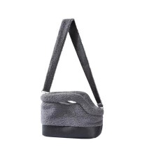 Bolsa de Transporte Impermeável e Macia para Filhotes com Fivela de Segurança para Arnês, Ideal para Cães de Pequeno e Médio Porte no Inverno A