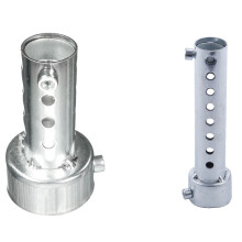2 Pcs Silver Motorcycle Exhaust Can Muffler Insert Baffle DB Killer Silencer 48Mm X 80Mm & 35Mm X 140Mm