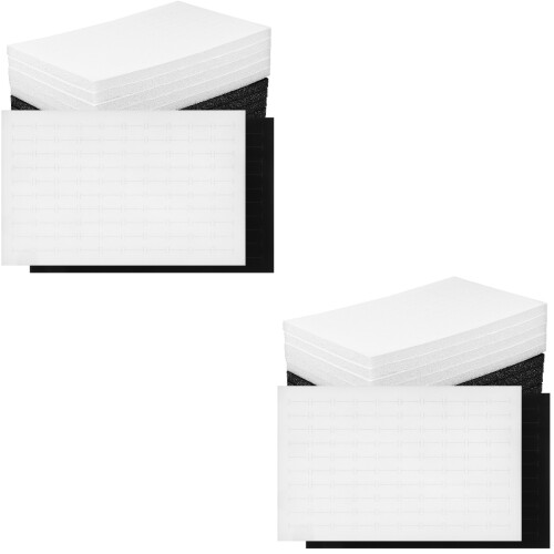 20Pcs Stackable Jewelry Box Insert Mats Soft Sponge Ring Display Pads 2
