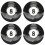 4Pièces Boules De Billard Résine Noires Avec Surface Lisse Durable 7