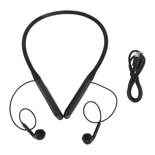 Casque Bluetooth noir à col 200 mAh 14,2 mm 1