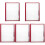 5Pcs PVC Menu Covers Practical Restaurant Accessories 2
