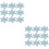 2 Pieces Bride Man Novelty Holiday Decorations Snowflake Cutouts 6