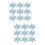 2 Pieces Bride Man Novelty Holiday Decorations Snowflake Cutouts 7