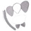 2Ensembles Bandeau Éléphant Gris Cosplay Peluche Oreilles Queue 2