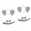 2Ensembles Bandeau Éléphant Gris Cosplay Peluche Oreilles Queue 6