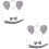 2Ensembles Bandeau Éléphant Gris Cosplay Peluche Oreilles Queue 8