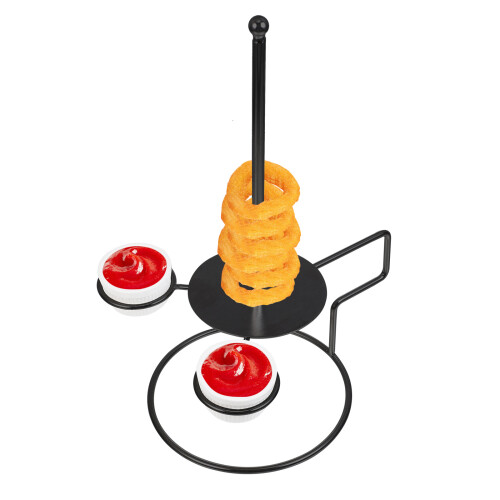 3Sets Black Stainless Donut Rack Party Dessert Display Stand 2