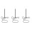 3Sets Black Stainless Donut Rack Party Dessert Display Stand 7