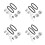 4Sets Synchronous Timing Belt Rubber Tensioner Spring Kit 6