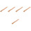5Pcs Durable Wood Handles Comfortable Grip Handle Replacement 6