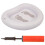 2Sets Portable PVC Pool Foot Bath Inflatable Foot Soaking Basin White 3