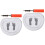 2Sets Portable PVC Pool Foot Bath Inflatable Foot Soaking Basin White 6
