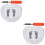 2Sets Portable PVC Pool Foot Bath Inflatable Foot Soaking Basin White 8