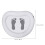 2Sets Portable PVC Pool Foot Bath Inflatable Foot Soaking Basin White 10