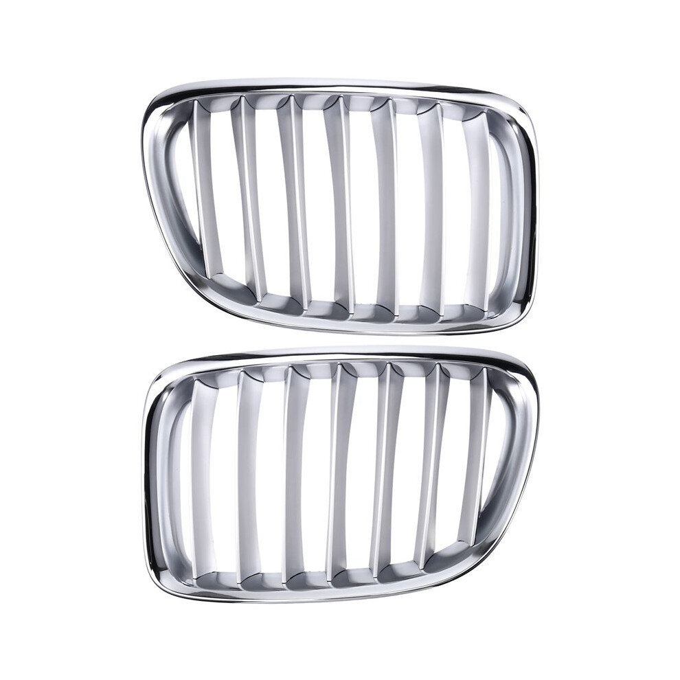 1Pair Front Bumper Upper Center Grille Chrome For X1 Series E84 2010-2012 51112993307, 51112993308 6031818199062