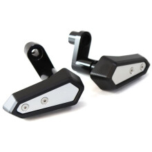 Motorcycle Frame Slider Engine Protective Guard Cover Falling Protection for Ninja500 Z500 2024 Black & Silver