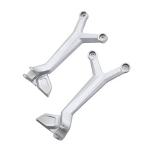 Reposapiés para Motocicleta Soporte para Reposapiés para Trident 660 TRIDENT660 2021-2024 Kit de Soporte para Estriberas de Pasajero Trasero Plata