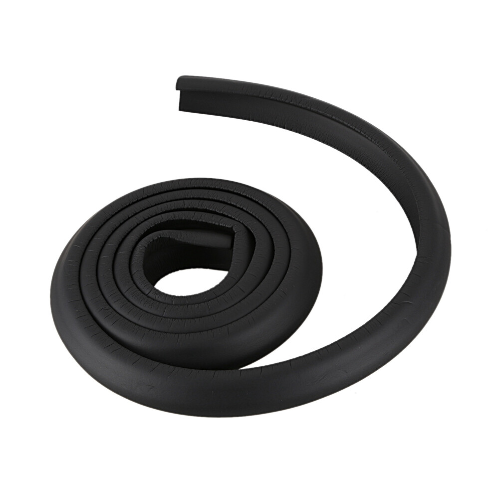 2M Children Protection Table Guard Strip Baby Safety Products Glass Furniture Horror Crash Bar Corner Foam Bumper Collision ( ) Black