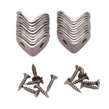 20 Pcs Stainless Steel L Bracket Corner Brace Joint Right Angle Bracket Fastener L Shaped Corner Fastener Joints Bracket