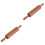 2Pcs Brown Plastic Dough Rolling Pins for Home Baking Use 3