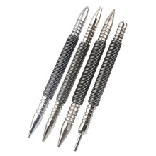 Spring Nail,Dual Heads Nail Setter,4pc Hammerless Door Hinge Pin Removal Tool,Striking Force Spring Loaded Nail Punch