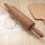 2Pcs Brown Plastic Dough Rolling Pins for Home Baking Use 9