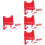 4Sets Polyester Captain Hoofdband Zeeman Sjaal Voor Halloween 8